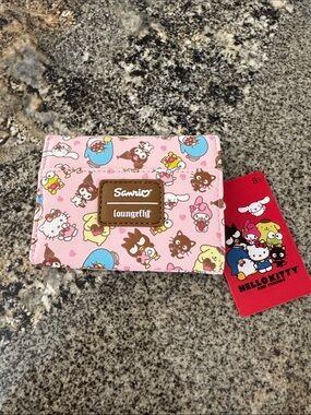 Sanrio Hello Kitty And Friends Sweet Treat Pink Mini Flap Wallet by Loungefly